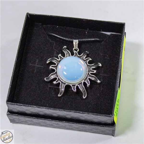 OPALITE SUNBURST NECKLACE