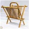 Image 1 : 1970’S BOHO HANDMADE BAMBOO MAG. RACK