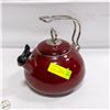 Image 1 : MAROON COLOR WHISTLING TEA KETTLE