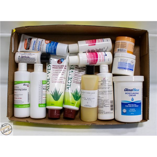 FLAT OF VARIOUS MOISTURIZING AND