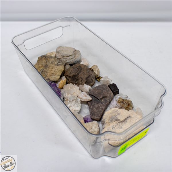 LOT MIX FOSSILS & GEODES