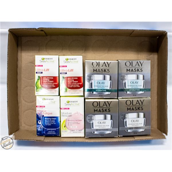 8X OLAY & GARNIER FACE CREAM SEALED