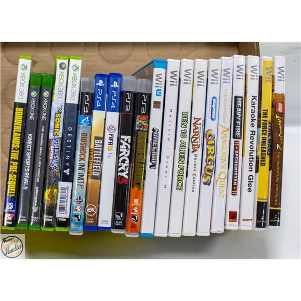 20 VARIOUS VIDEO GAME LOT