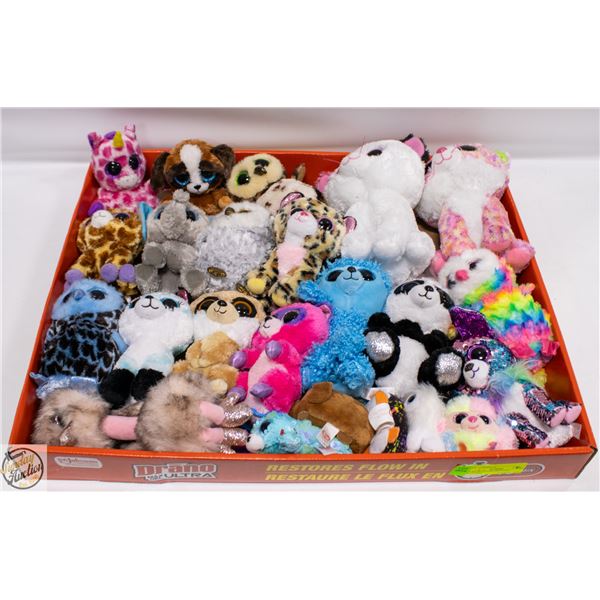 FLAT OF TY COLLECTABLE PLUSHIES