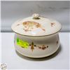 Image 1 : ANTIQUE S. FIELDING & CO ENGLAND FLORAL LIDDED LRG