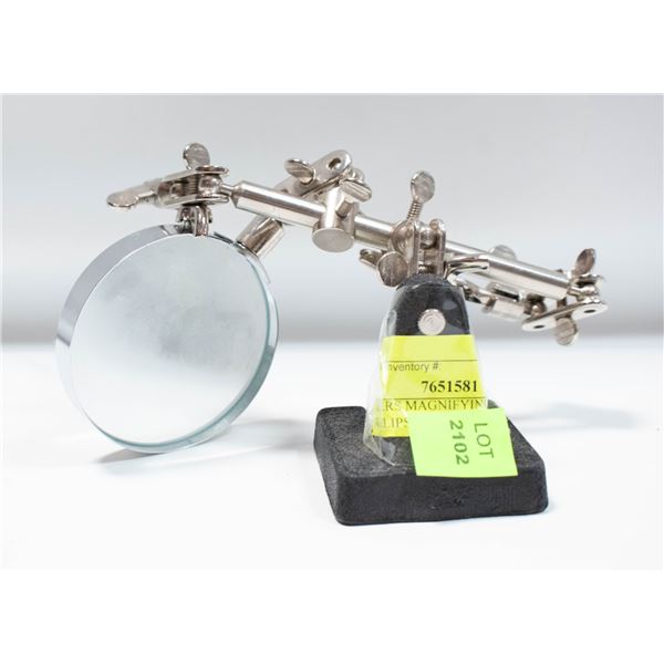 JEWELERS MAGNIFYING GLASS WITH CLIPS