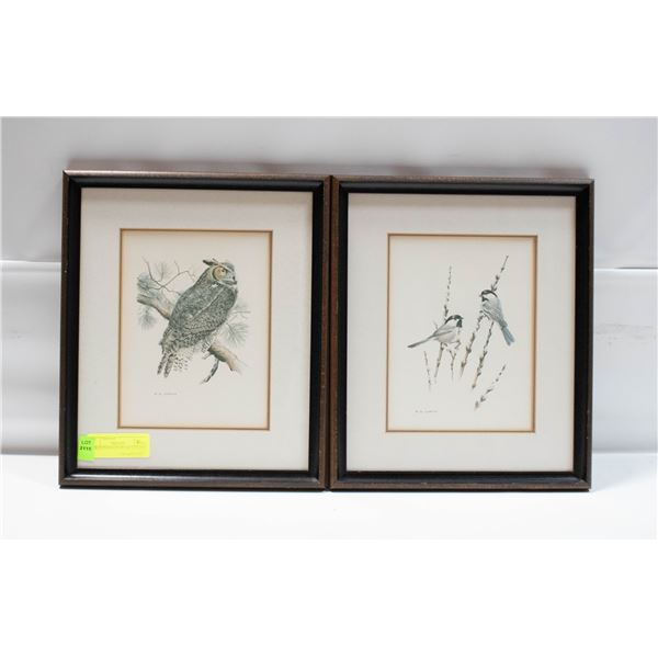 2 WILDLIFE PRINTS BY M.G LOATES