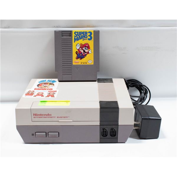 VINTAGE NINTENDO WITH MARIO 3 NO CONTROLLERS