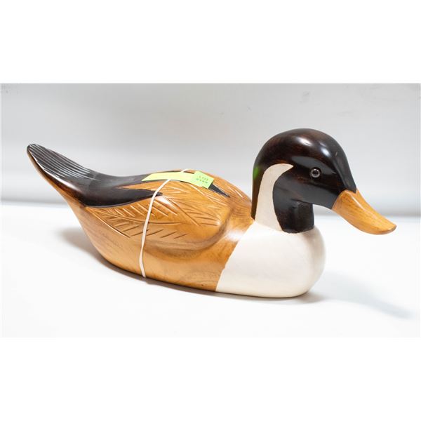 QUEBEC MADE PINTAIL WOOD DUCK DECOY