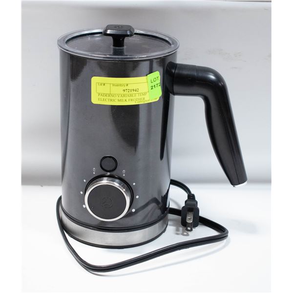 PADERNO VARIABLE TEMP ELECTRIC MILK FROTHER