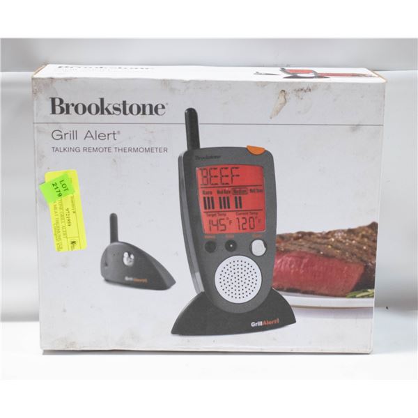 BROOKSTONE GRILL ALERT WIRELESS MEAT THERMOMETER