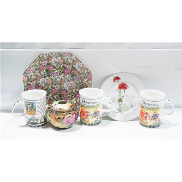 LOT OF VARIOUS VINTAGE BONE CHINA