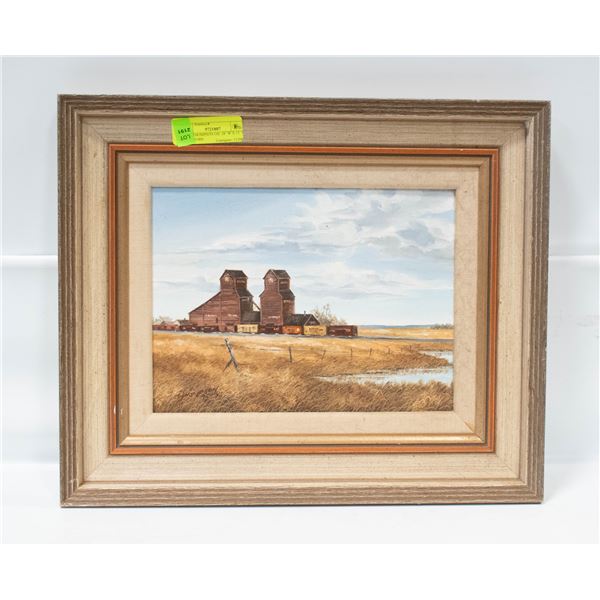 ALAN THOMPSON OIL 18``W X 15``H ELEVATORS