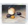 Image 1 : LORRAINE OBERG OIL 12``W X 9``H ONION-PLUM