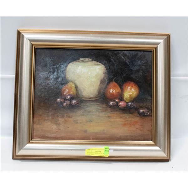 LORRAINE OBERG OIL 18”W X 125”H PINK ROSE