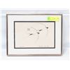 Image 1 : BENJAMIN CHEECHEE PRINT 12``W X 9``H SWALLOWS