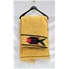 Image 1 : HAND WOVEN YELLOW SERAPE MEXICAN THUNDER