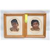 Image 1 : 2 VINTAGE TRIPTYCH NEEDLEPOINT ART: NATIVE AMERICA