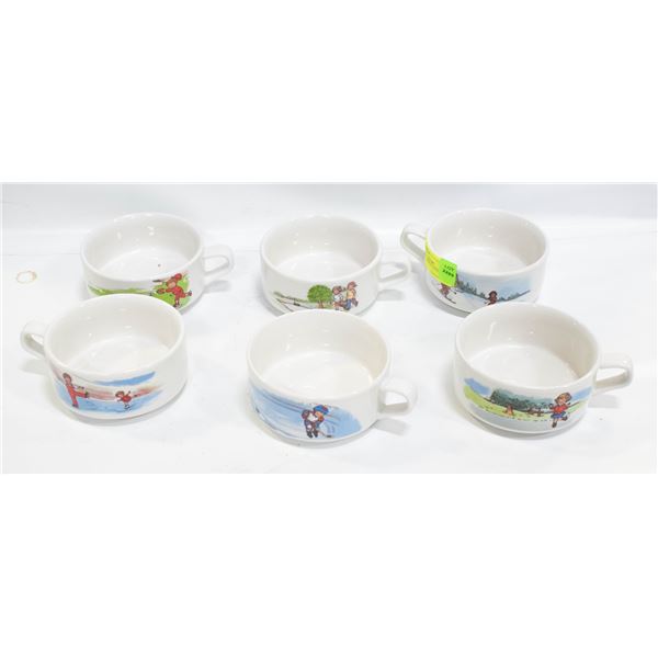 SET OF 6 CAMPBELL SOUP BOWLS
