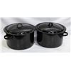Image 1 : 2 BLACK CANNING POTS