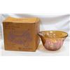 Image 1 : VINTAGE CARNIVAL GLASS PUNCH BOWL IN BOX