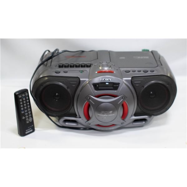 SONY CD AND CASSETTE PLAYER