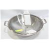 Image 1 : LARGE METAL WOK WITH GLASS LID