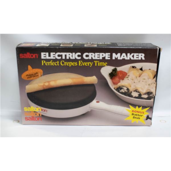 SALTON ELECTRIC CREPE MAKER
