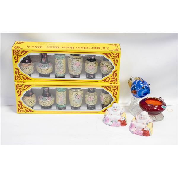 2 UNOPENED BOXES OF 3.5" PORCELAIN BASES