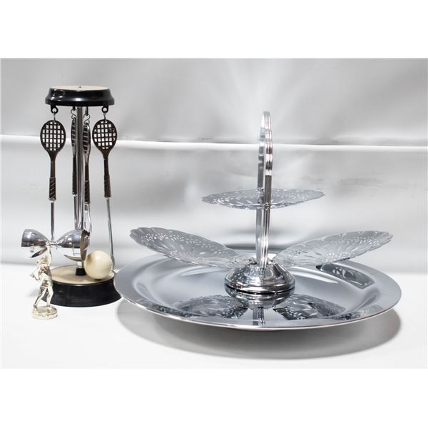 ESTATE SERVING PLATTER, DESSERT STAND