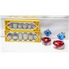 Image 1 : 2 ART GLASS FISH THEMED ASH TRAYS +