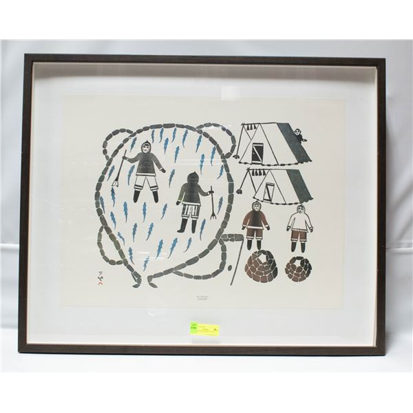PRINT THE FISH WEIR 36" X 36"