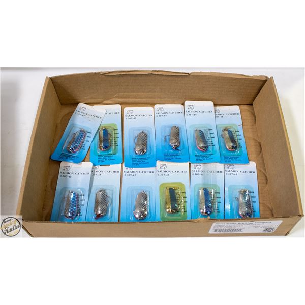 12 NEW ASSORTED FISHING HOOKS JACKFISH/SALMON