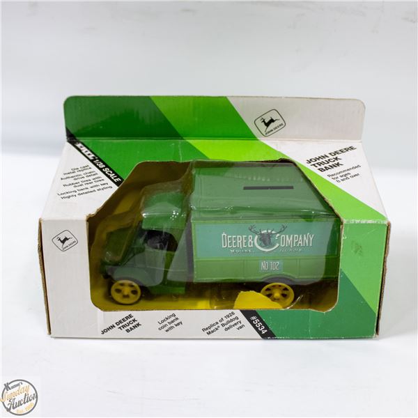 JOHN DEERE METAL TRUCK BANK