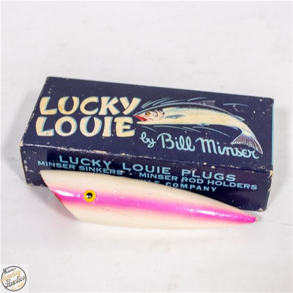 VINTAGE LUCKIE LOUIE SALMON FISHING PLUG