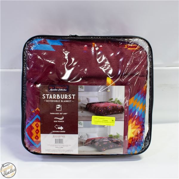 STARBURST REVERSIBLE BLANKET TWIN
