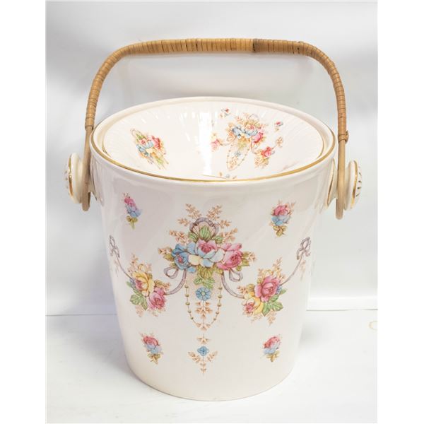 ANTIQUE DEVON WARE S.F. & CO. ICE BUCKET WINE