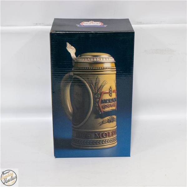 MOLSON 1786-1986 COLLECTOR STEIN IN BOX
