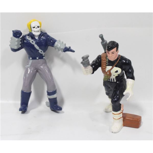 VINTAGE 1991 MARVEL UNIVERSE GHOST RIDER, PUNISHER
