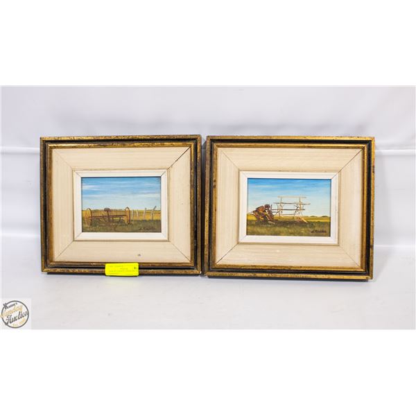 PAIR OF ALBERTA LANDSCAPE OIL PAINTINGS