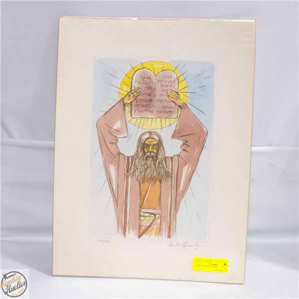 PRINT 34 OF 100 MOSES