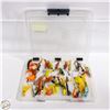 Image 1 : CASE OF VARIOUS FISHING HOOKS