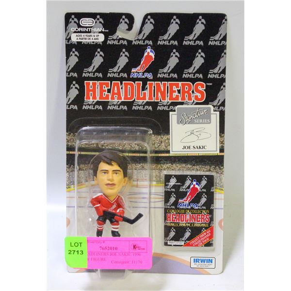 NHL HEADLINERS JOE SAKIC 1996 HOCKEY FIGURE