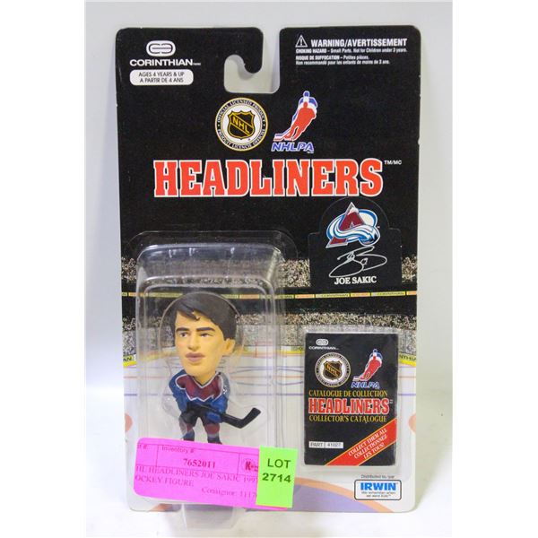 NHL HEADLINERS JOE SAKIC 1997 HOCKEY FIGURE