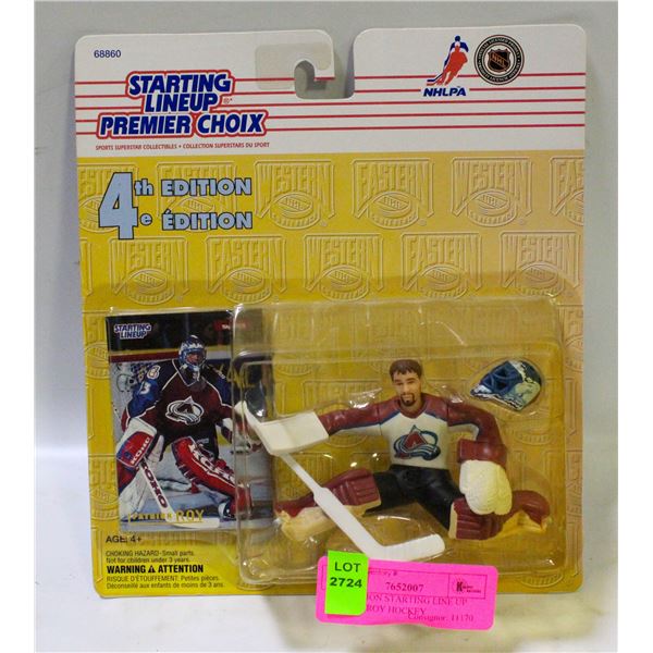 4TH EDITION STARTING LINE UP PATRICK ROY HOCKEY