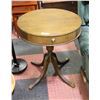 Image 1 : VINTAGE DUNCAN PHYFE DRUM TABLE WITH DRAWERS