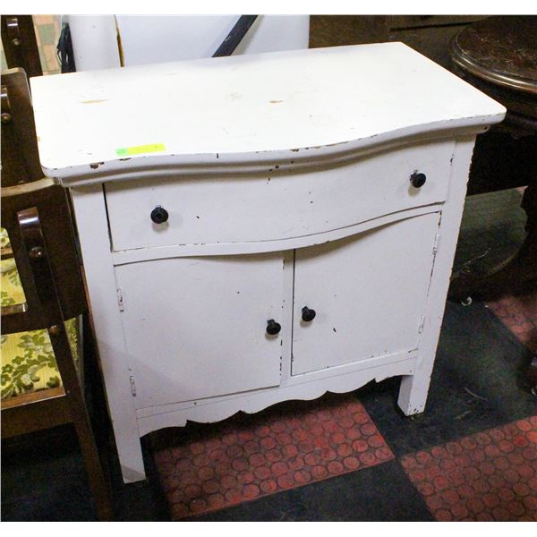 ANTIQUE HUDSON'S BAY WHITE WASHSTAND/CABINET