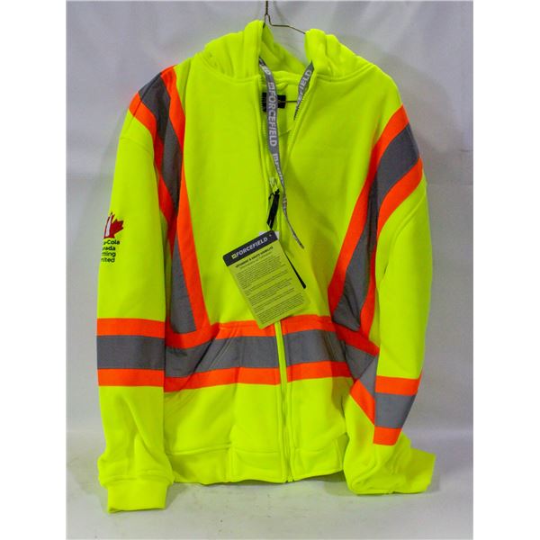 NEW MEDIUM HI VIS LEVEL 2 CLASS 2 HOODIE