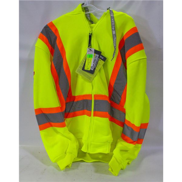 NEW MEDIUM HI VIS LEVEL 2 CLASS 2 HOODIE