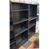 Image 1 : SET OF 2 BLACK BOOK SHELVES 69X30X11